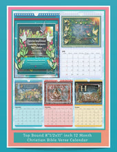 Load image into Gallery viewer, 2026 Christian Inspirational Comforting Scripture Wall Calendar by Suzanne Davis Harden
