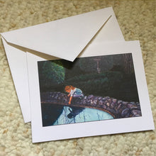 Load image into Gallery viewer, Children's greeting card shown with a white envelope.