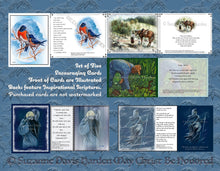 Load image into Gallery viewer, set of five encouraging cards with inspiring scriptures on the back