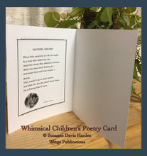 Load image into Gallery viewer, Original Squirrel Dreams Children's Storybook Card Print-by Suzanne Davis Harden