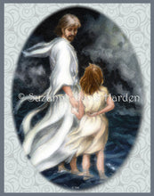 Load image into Gallery viewer, ART PRINT-Giclee Art Print-"Jesus and Child in the Storm" ~by Suzanne Davis Harden