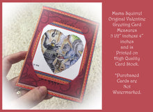 Load image into Gallery viewer, Original Mama Squirrel Love/Friendship Greeting Card by Suzanne Davis Harden