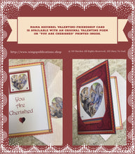 Load image into Gallery viewer, Original Mama Squirrel Love/Friendship Greeting Card by Suzanne Davis Harden