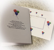 Load image into Gallery viewer, Set of Two Original Squirrel Birthday Party Greetings Illustrated by Suzanne Davis Harden