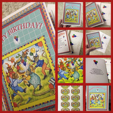 Load image into Gallery viewer, Set of Two Original Squirrel Birthday Party Greetings Illustrated by Suzanne Davis Harden