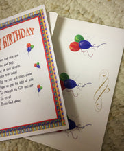 Load image into Gallery viewer, Set of Two Original Squirrel Birthday Party Greetings Illustrated by Suzanne Davis Harden