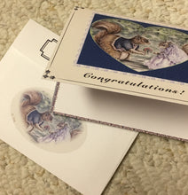 Load image into Gallery viewer, Original Forest Wedding Squirrel Greeting Card & Verse by Suzanne Davis Harden
