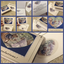 Load image into Gallery viewer, Original Forest Wedding Squirrel Greeting Card & Verse by Suzanne Davis Harden