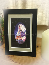 Load image into Gallery viewer, Small Matted Art Print: "Christ Prays For Us" Illustrated by Suzanne Davis Harden