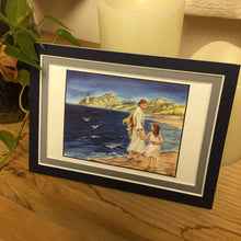 Load image into Gallery viewer, The Good Shepherd Double Matted Original Art Print, Illustrated by Suzanne Davis Harden