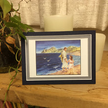 Load image into Gallery viewer, The Good Shepherd Double Matted Original Art Print, Illustrated by Suzanne Davis Harden