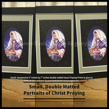 Load image into Gallery viewer, Small Matted Art Print: "Christ Prays For Us" Illustrated by Suzanne Davis Harden