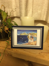 Load image into Gallery viewer, The Good Shepherd Double Matted Original Art Print, Illustrated by Suzanne Davis Harden