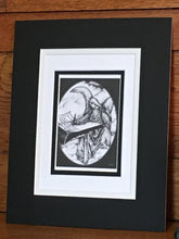Load image into Gallery viewer, ART PRINT~Angel Writing In The Book Of Life Double Matted Art Print by Suzanne Davis Harden