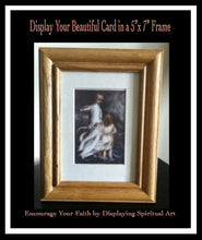 Load image into Gallery viewer, Inspirational Greeting-"Jesus and Child in The Storm" - Illustrated by Suzanne Davis Harden