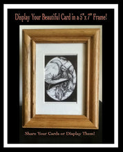 Load image into Gallery viewer, Original Inspirational Angel Notecard- "Angel Writing In The Book of Life" Illustrated by Suzanne Davis Harden