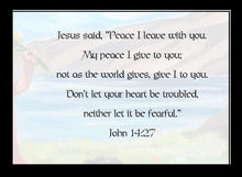 Load image into Gallery viewer, Encouraging Card~ Christ's Peace Encouraging Card with Inspirational Scripture Illustrated by Suzanne Davis Harden