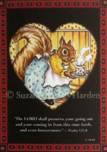 Load image into Gallery viewer, Original Lady Squirrel Blank Notecards & Envelope by Suzanne Davis Harden