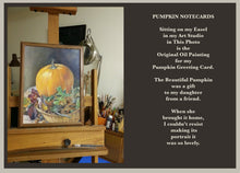 Load image into Gallery viewer, Notecards-Set of 5 Blank Pumpkin Notecards & Envelopes Illustrated by Suzanne Davis Harden
