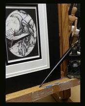 Load image into Gallery viewer, Original Inspirational Triple Matted Art Print: The Angel Writing in the Book of Life Illustrated by Suzanne Davis Harden