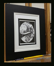 Load image into Gallery viewer, Original Inspirational Triple Matted Art Print: The Angel Writing in the Book of Life Illustrated by Suzanne Davis Harden