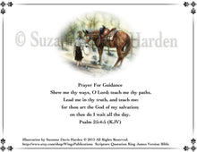 Load image into Gallery viewer, Encouraging Card-Beautiful Country Scene with Prayer for Guidance Illustrated by Suzanne Davis Harden