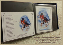 Load image into Gallery viewer, Encouraging Card: "Bluebirds" with Scripture on Back~ Illustrated by Suzanne Davis Harden