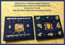 Load image into Gallery viewer, HANDMADE GIFT-Beautiful Hand Embellished Photo-Scrapbook Album Featuring Handmade Fine Art Floral Prints by Suzanne Davis Harden