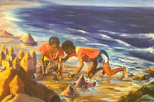 Load image into Gallery viewer, Original Art Print-"Building Sandcastles" Original Painting by Suzanne Davis Harden
