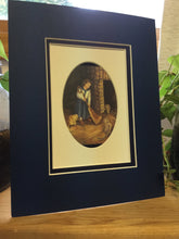 Load image into Gallery viewer, Original Triple Matted Art Print: Sweeping The Hearth by Suzanne Davis Harden