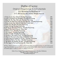 Load image into Gallery viewer, AUDIO Music CD-Paths of Love Original Prayersongs for Worship and Meditation by Suzanne Davis Harden