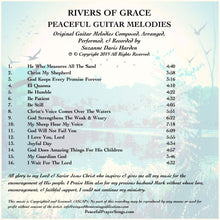 Load image into Gallery viewer, AUDIO Music CD- Rivers Of Grace - Peaceful Guitar Melodies by Suzanne Davis Harden