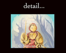 Load image into Gallery viewer, Original Art Print-"Corn Husk Doll Autumn Still Life" - Original Painting by Suzanne Davis Harden