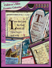 Load image into Gallery viewer, 2024 Children&#39;s Bible Verse Calendar Illustrated by Suzanne Davis Harden

