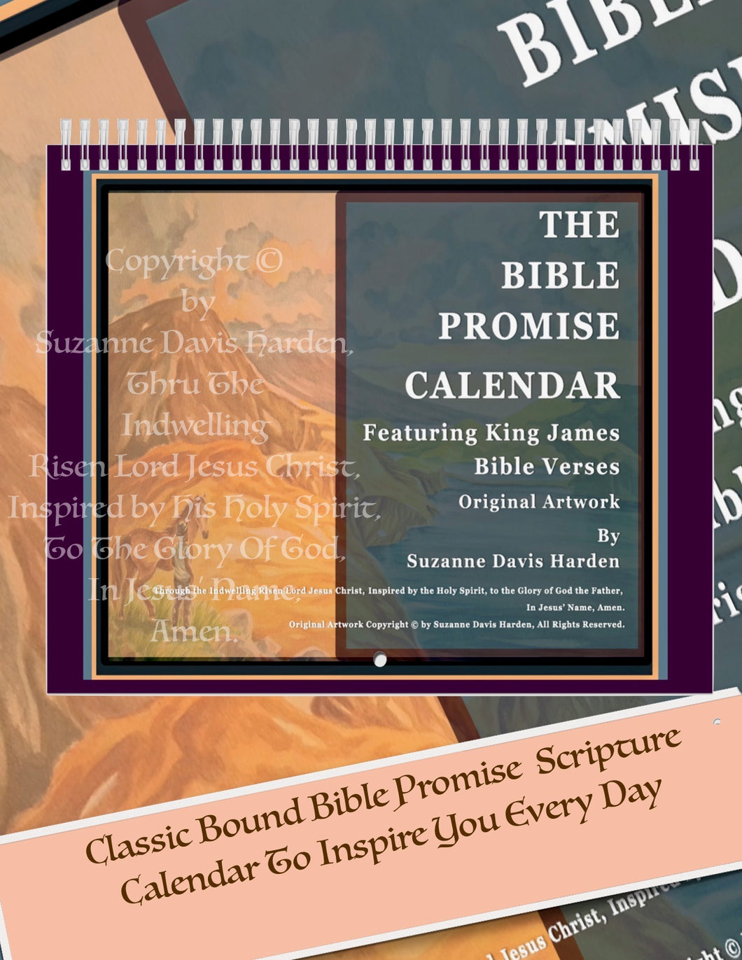 2024 Bible Promise Wall Calendar Illustrated by Suzanne Davis Harden