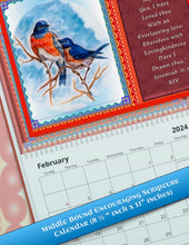 Load image into Gallery viewer, 2024 Encouraging Scripture Promise Wall Calendar by Suzanne Davis Harden
