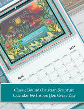 Load image into Gallery viewer, 2024 Christian Inspirational Comforting Scripture Wall Calendar by Suzanne Davis Harden
