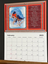 Load image into Gallery viewer, watermarked image of the February cover of 2023 Encouraging Scripture Promise Calendar 
