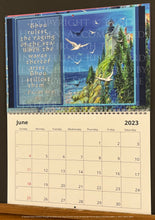 Load image into Gallery viewer, watermarked image of the June cover of 2023 Encouraging Scripture Promise Calendar 
