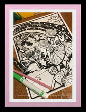 Load image into Gallery viewer, Digital Download~“Vivi, Vera, &amp; Rosie Visit the Unicorns” ~Original Handmade Hidden Picture Coloring Activity Pages by Suzanne Davis Harden
