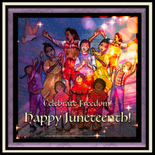 Load image into Gallery viewer, Digital Download~Happy Juneteenth Greeting Card Illustrated by Suzanne Davis Harden
