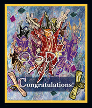Load image into Gallery viewer, Congratulations~ Digital Download Graduation Card In Three Variations by Suzanne Davis Harden
