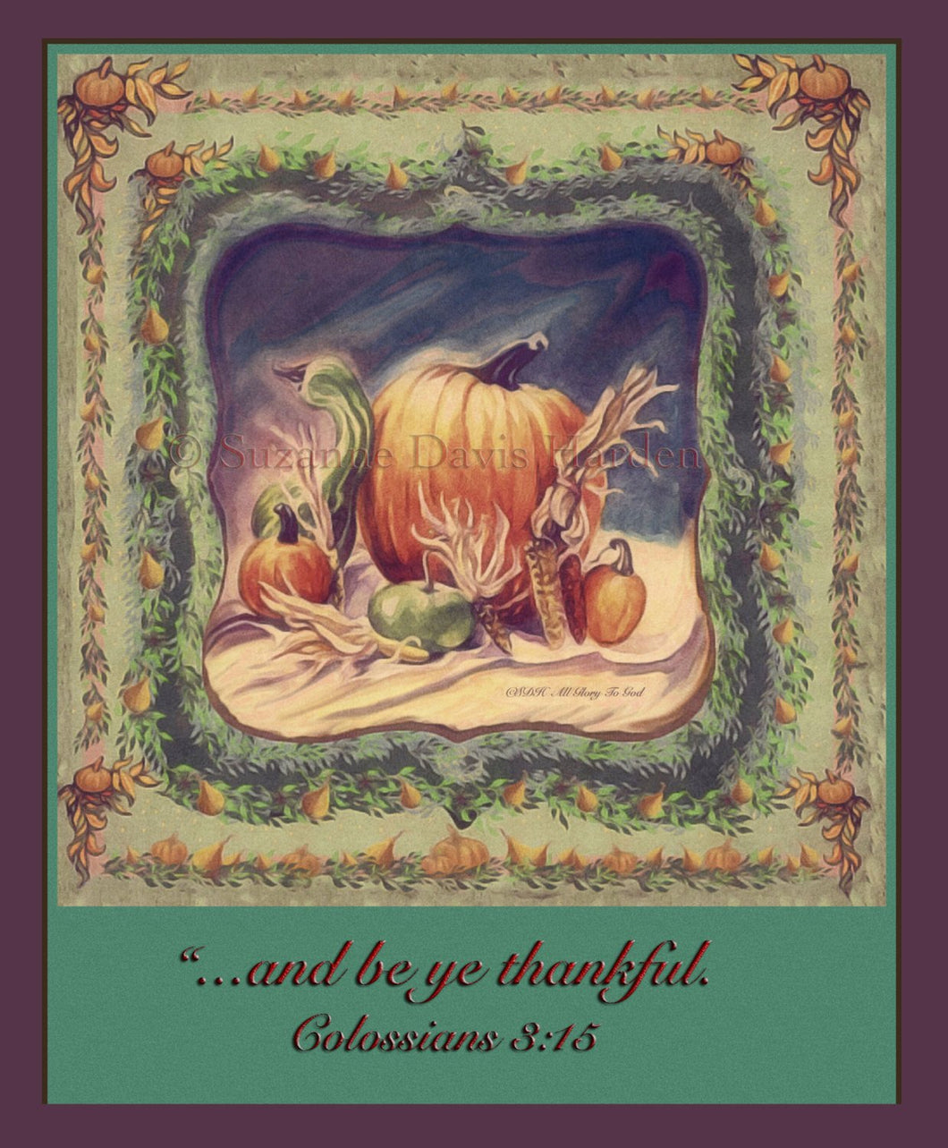 Thank You/Encouraging Greeting Card illustrated by Suzanne Davis Harden