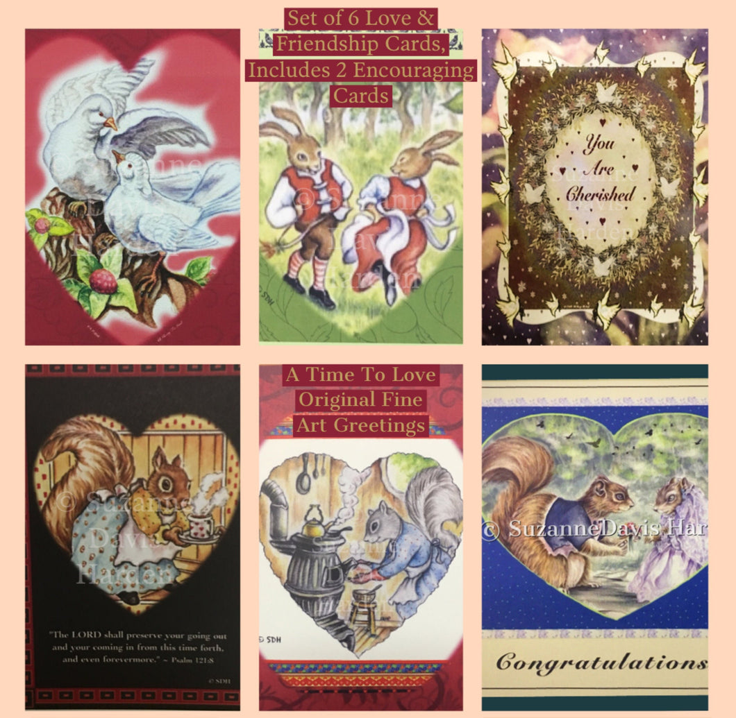 Original Love & Friendship Cards by Suzanne Davis Harden