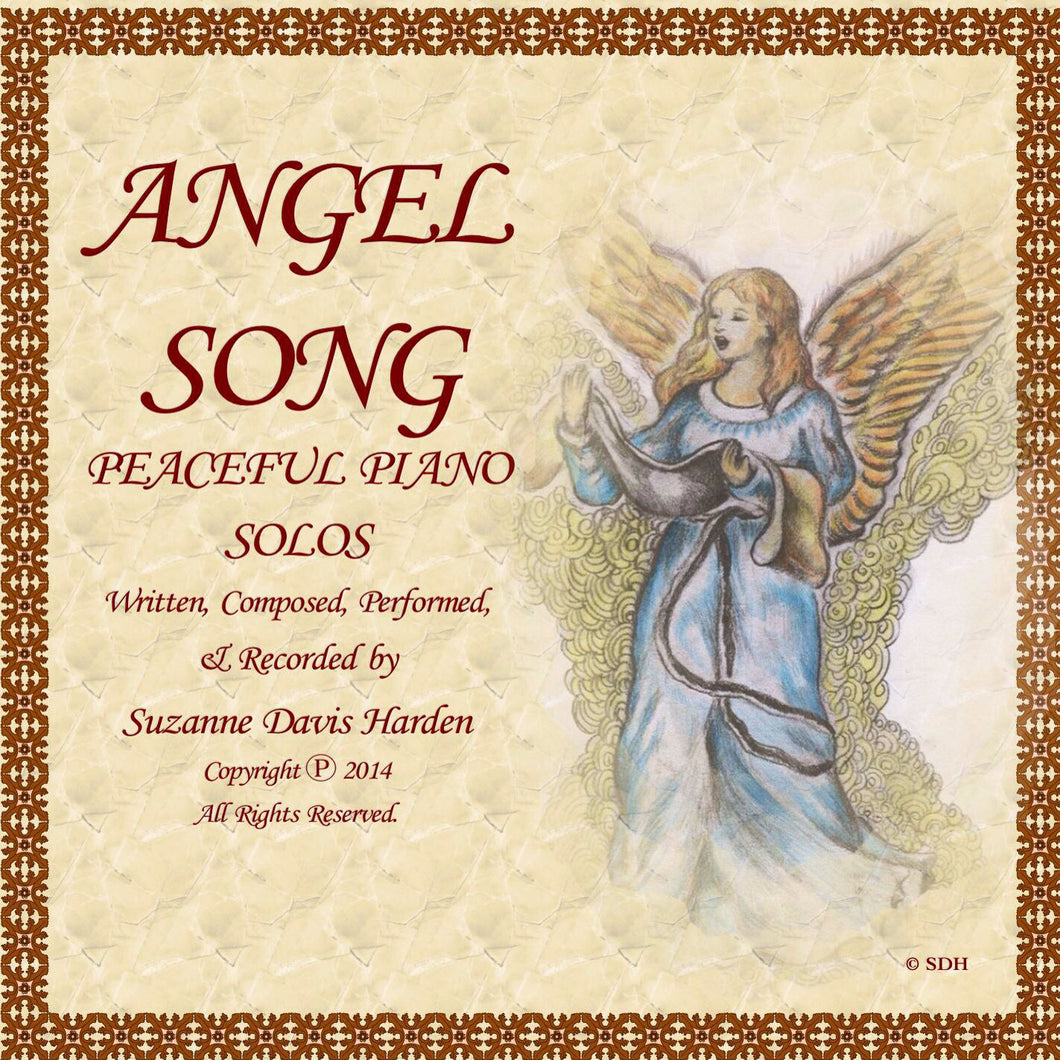 AUDIO Music CD-Angel Song, Peaceful Piano Solos by Suzanne Davis Harden