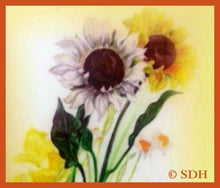 Load image into Gallery viewer, Encouraging Card ~Sunflower with Inspirational Scripture Illustrated by Suzanne Davis Harden
