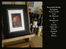 Load image into Gallery viewer, Notecards-Set of 5 Blank Pumpkin Notecards &amp; Envelopes Illustrated by Suzanne Davis Harden

