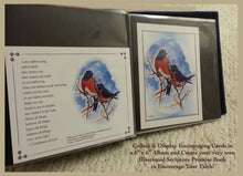 Load image into Gallery viewer, Encouraging Card: &quot;Bluebirds&quot; with Scripture on Back~ Illustrated by Suzanne Davis Harden
