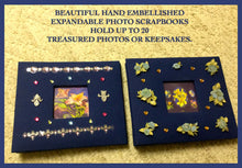 Load image into Gallery viewer, HANDMADE GIFT-Beautiful Hand Embellished Photo-Scrapbook Album Featuring Handmade Fine Art Floral Prints by Suzanne Davis Harden
