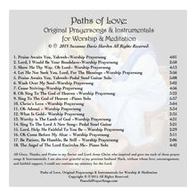 Load image into Gallery viewer, AUDIO Music CD-Paths of Love Original Prayersongs for Worship and Meditation by Suzanne Davis Harden
